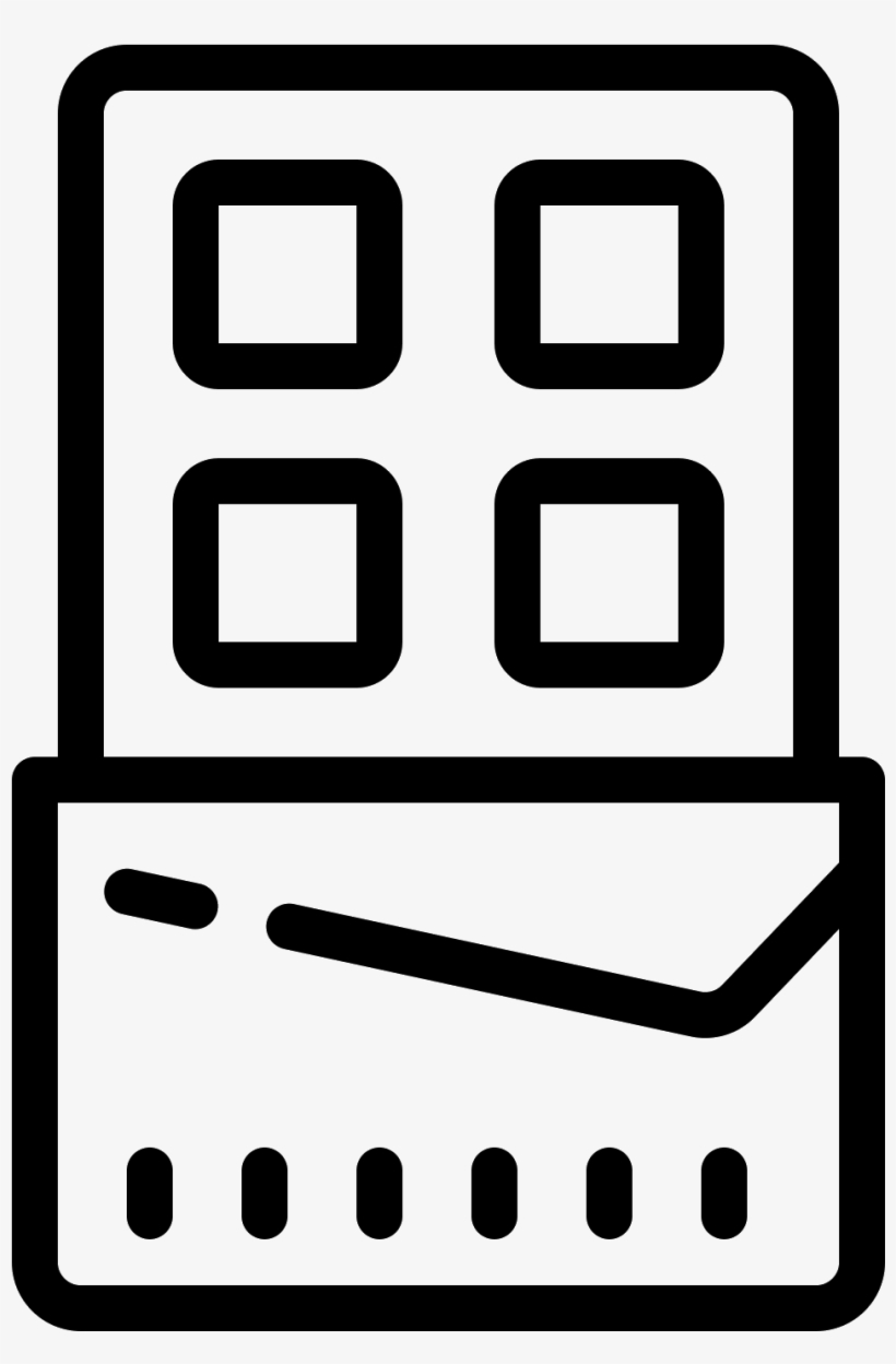 Barra De Chocolate Icon - Select All Icon Svg, transparent png #7717563