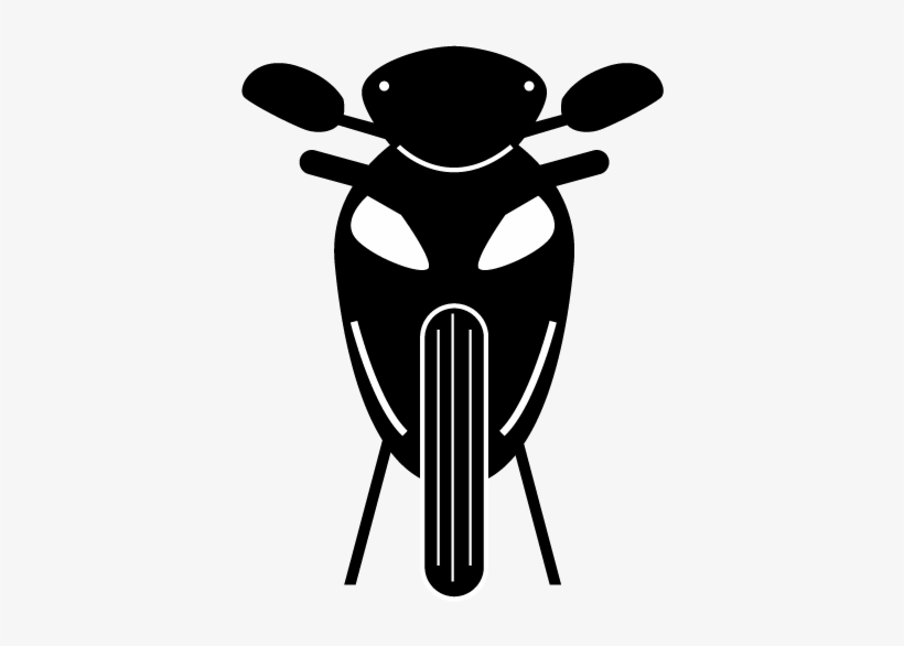 Motorcycle - Front - Vehicle Illustration - Free - Cartoon, transparent png #7717735