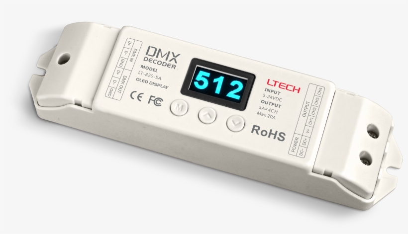 Dmx Cv Decorder 16bit Lt 820 5a - Electronics, transparent png #7717990