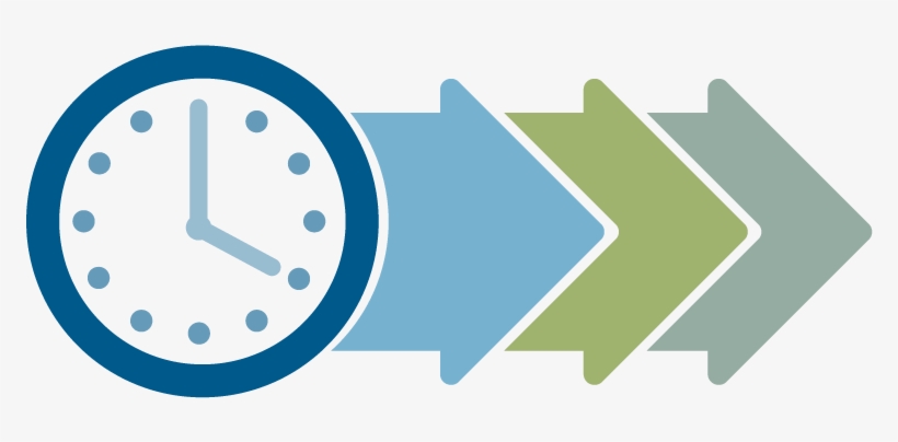 Graphic Clock With Arrows - Circle, transparent png #7718802