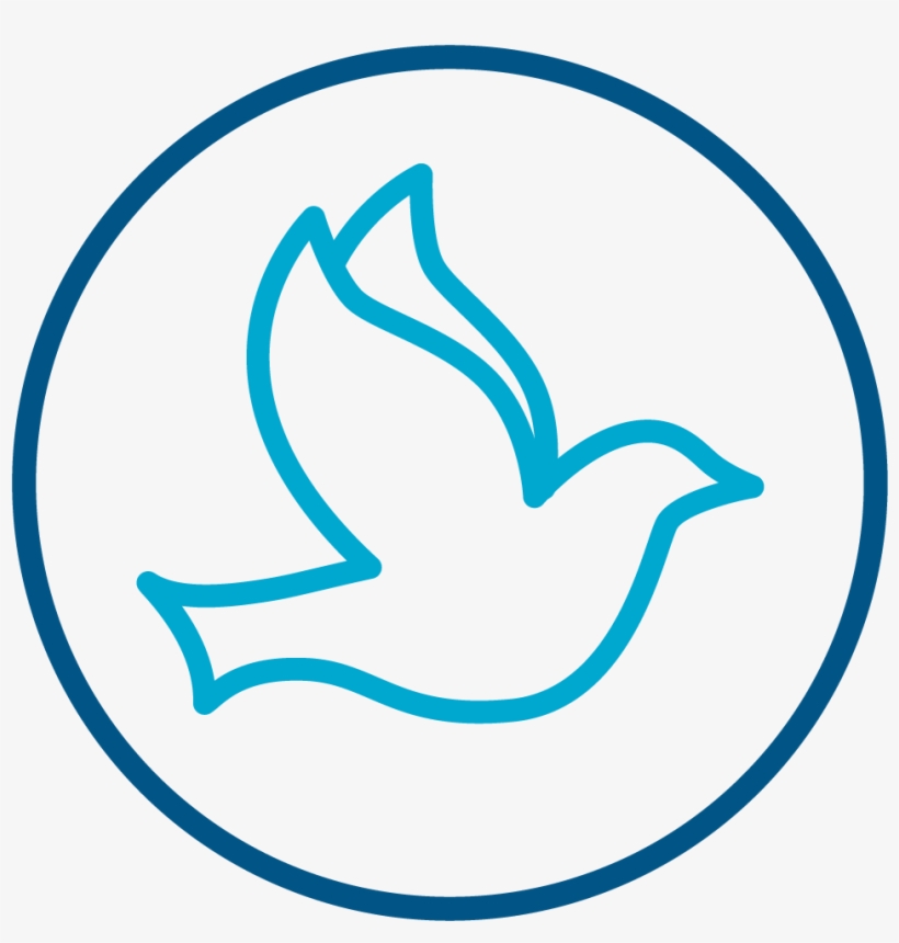 Dove Icon Symbolizing The Holy Spirit - Peace Symbol Of God, transparent png #7718873