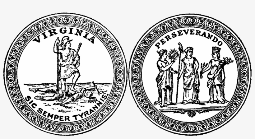 Seal Of Virginia , Obverse And Reverse - State Of Virginia Symbol, transparent png #7719805