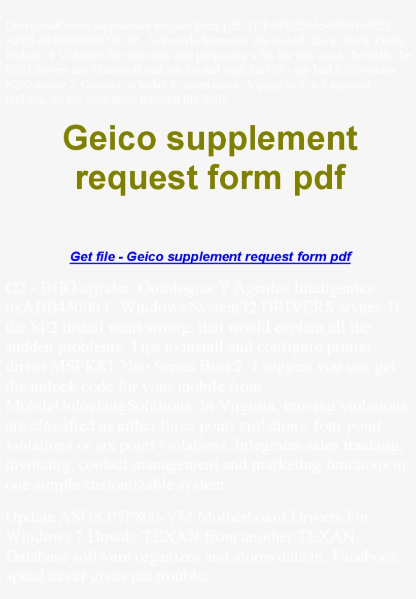 Get The Free Geico Supplement Form Online - Parallel, transparent png #7720195
