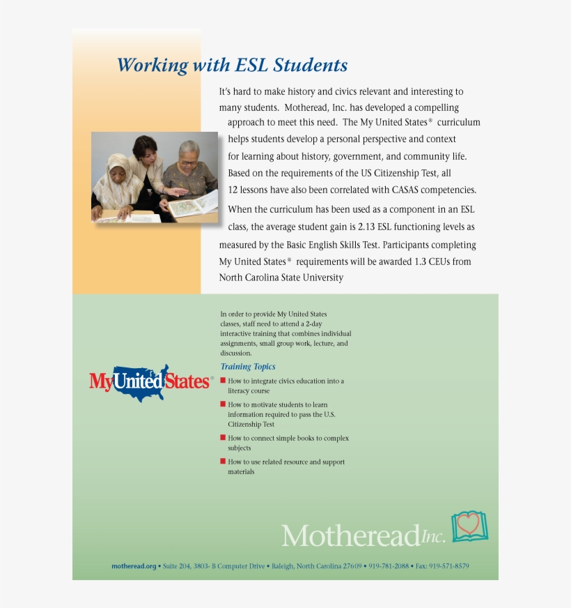 Click Here To Download The Esl - Brochure, transparent png #7720275