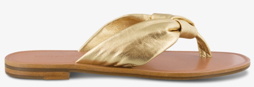 Nature Gold Nappa Metallic Flats - Flip-flops, transparent png #7721036