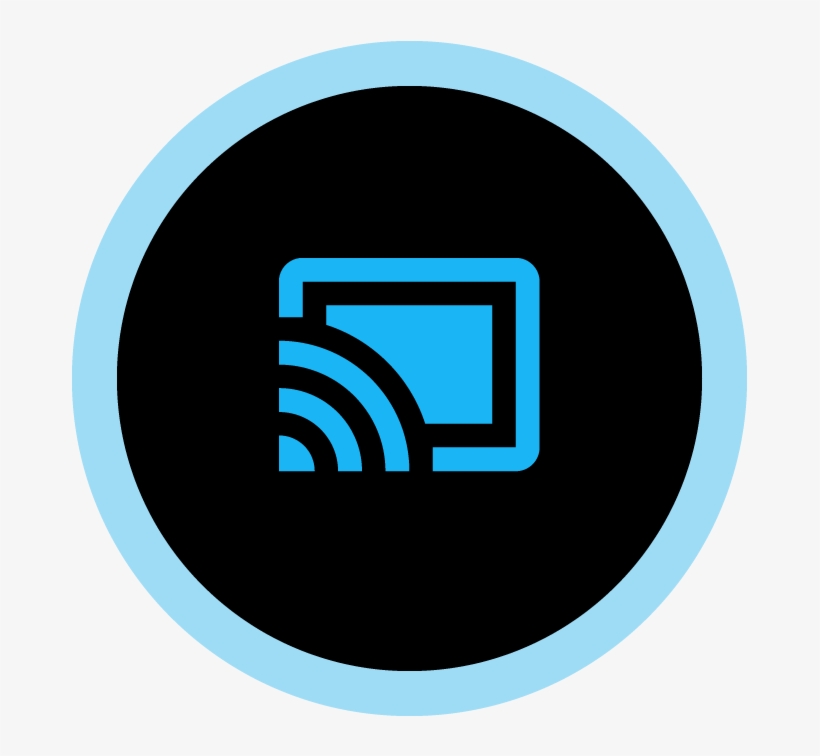Cast Icon Blue Blue Connected On Click This Will Redirect - Vlc Chromecast, transparent png #7721074