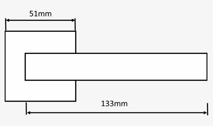 Kansas Black Nickel Door Handles On Square Rose S24sbn - Slope, transparent png #7721437