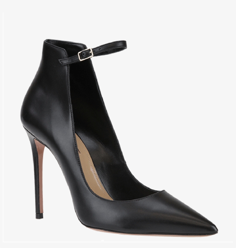 Aquazzura 'sharon' Pumps In Schwarz Nappa Mit 10,5cm - Basic Pump, transparent png #7721573