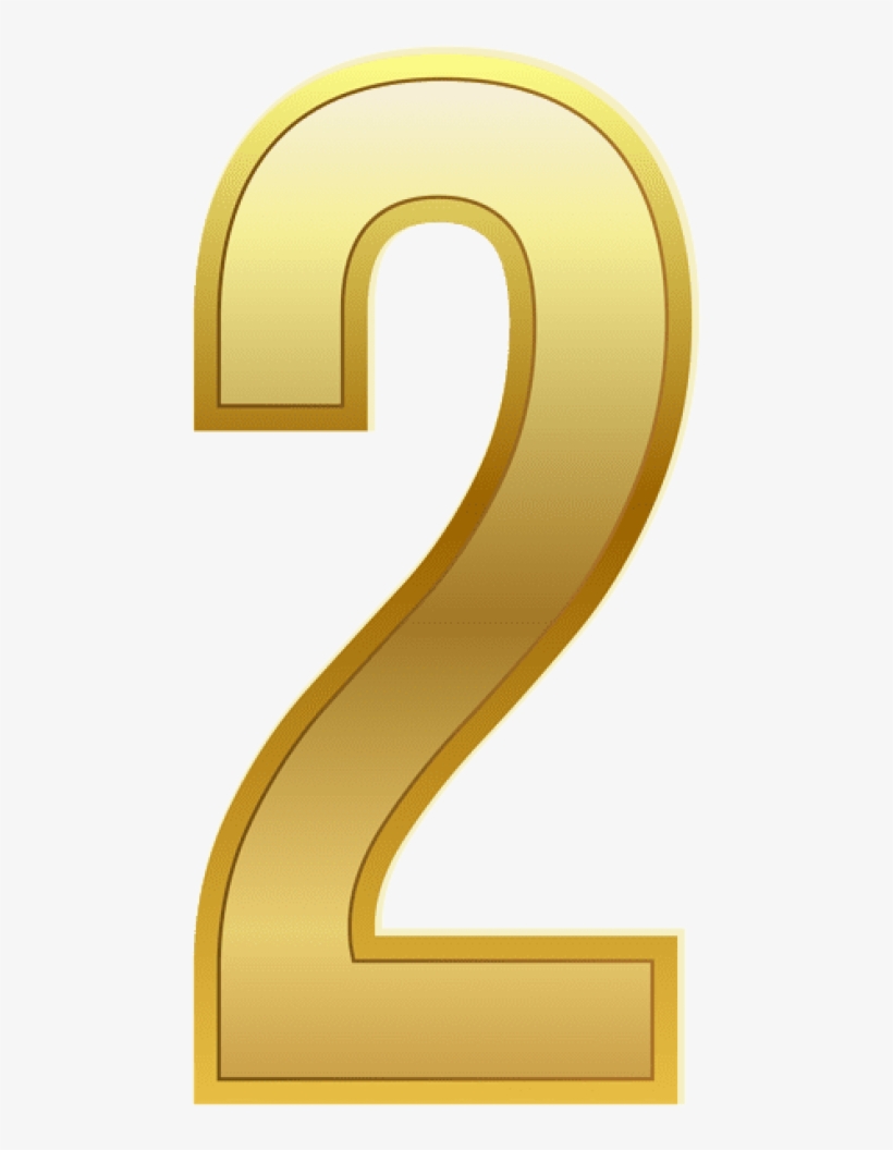 Free Png Download Number Two Gold Classic Clipart Png - Number, transparent png #7722149