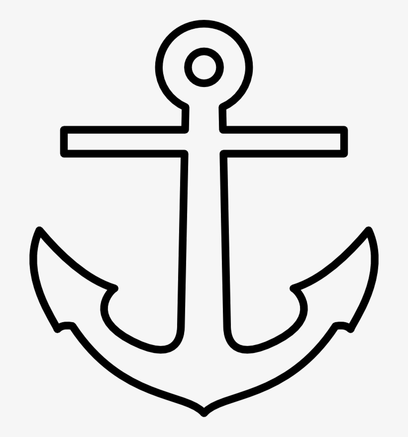Printable Anchor Template, transparent png #7723335
