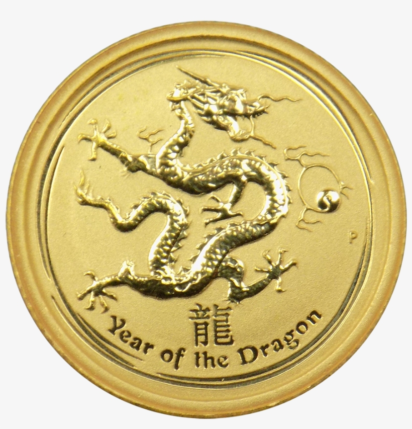 Pre-owned 2012 Australian Lunar Dragon 1/20oz Gold - Three Sisters Coin, transparent png #7724395