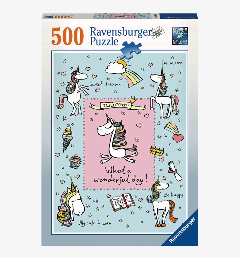Unicornios Caricaturas - Pferde Puzzle 500 Teile, transparent png #7724397