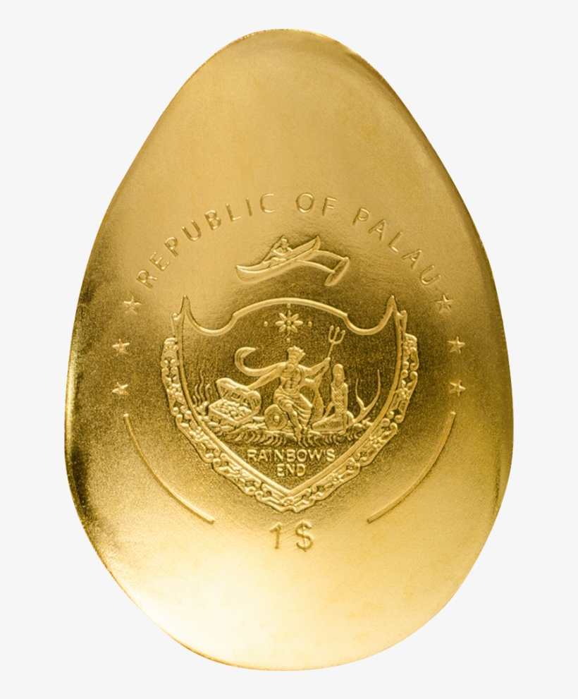 Golden Dragon Egg - Gold, transparent png #7724424