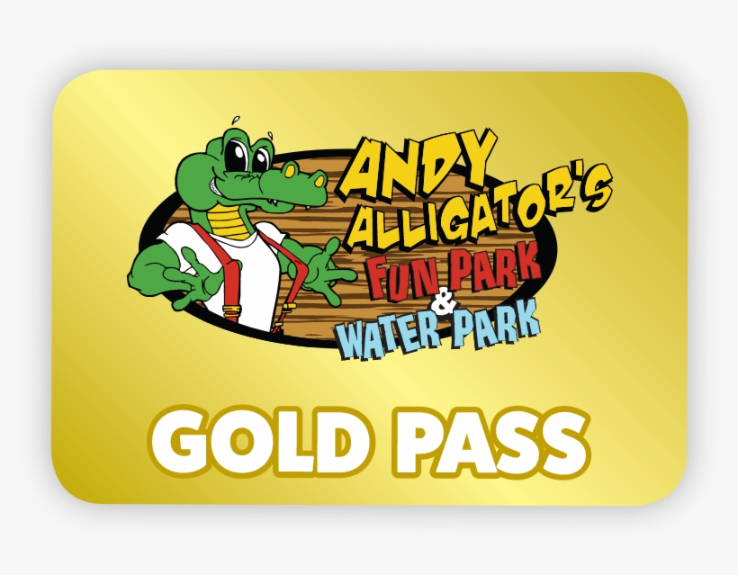Gold Pass - Andy Alligator, transparent png #7724426