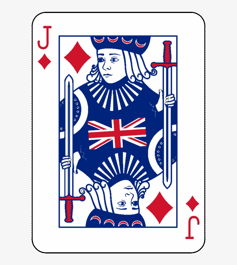 The Union Jack - Vector Of Jack Of Diamonds, transparent png #7724640