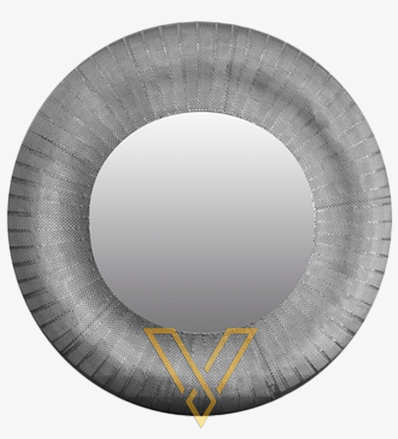 Espelho Redondo Com Moldura Metal - Circle, transparent png #7724882