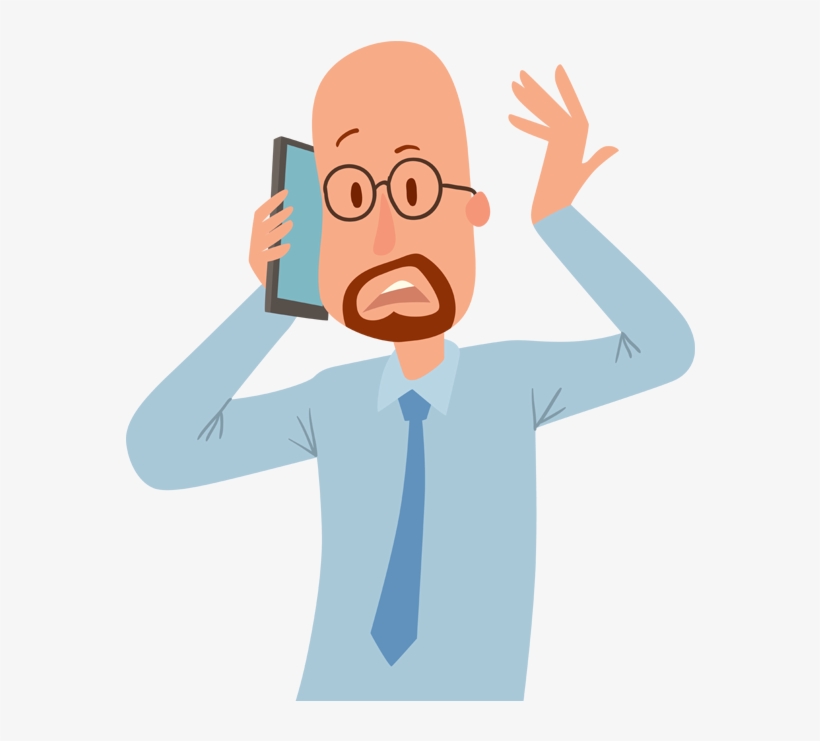 People Talking With Phone Vector, transparent png #7724910