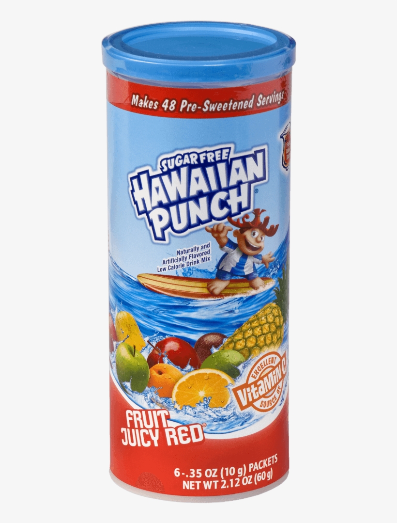 Hawaiian Punch Fruit Juicy Red Canister - Hawaiian Punch, transparent png #7725201