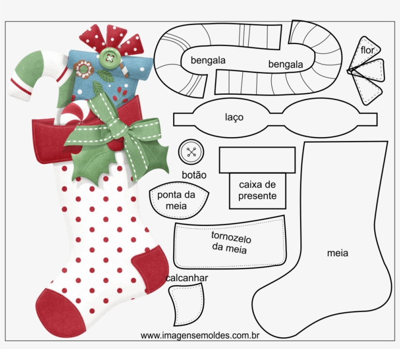 Moldes De Manualidades Navideñas, transparent png #7725365