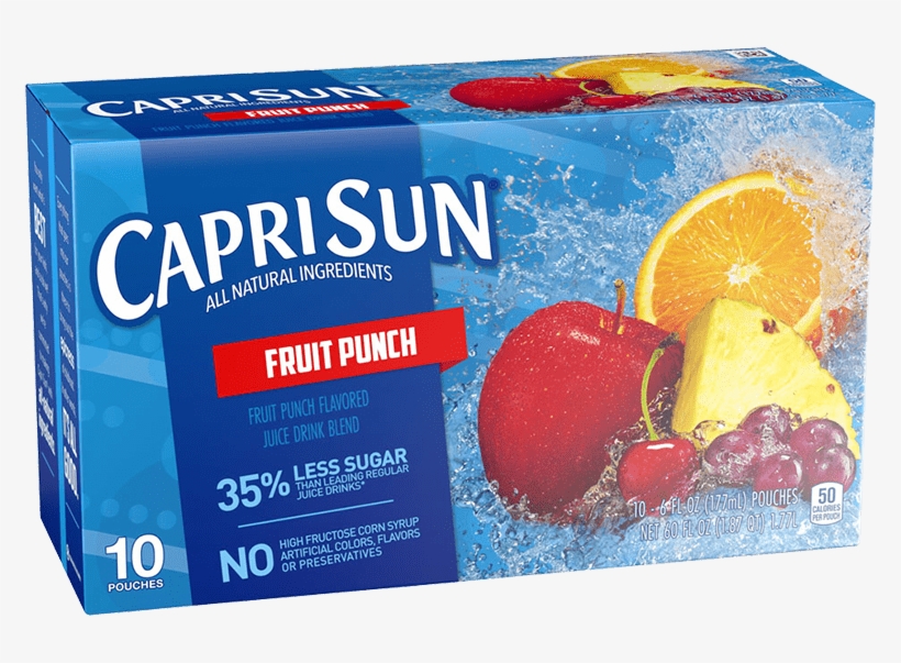 Capri Sun Fruit Punch, transparent png #7725603