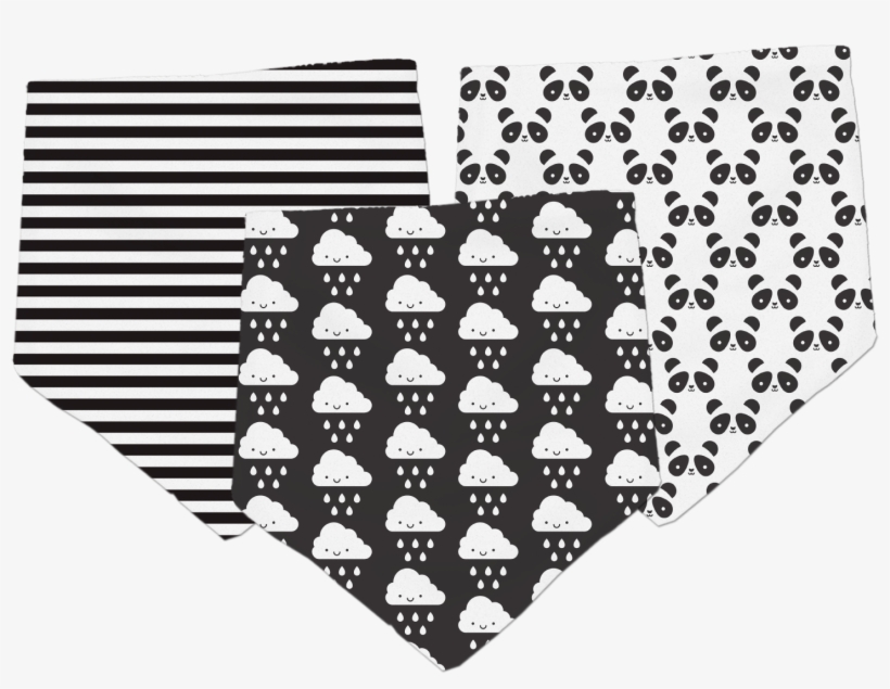 Kawaii Bandana Bibs 3-pack - Heart, transparent png #7725928