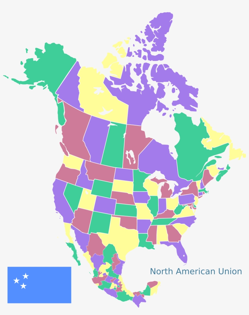 I Made A The - North American Free Trade Area Map, transparent png #7726196