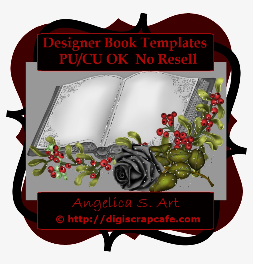 Designer Book Template Transparent Png - Garden Roses, transparent png #7726393