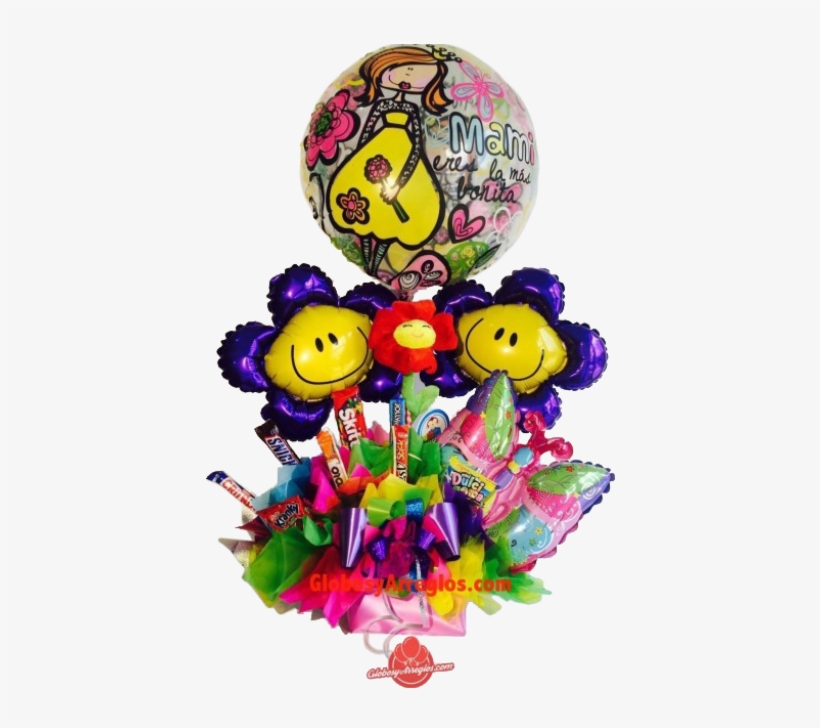 Arreglos Con Globos Feliz Dia, transparent png #7726587