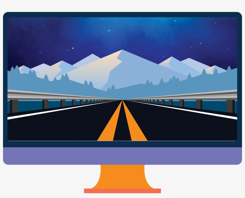 Clipart Free Download Illustrated Celestial Landscape - Self-anchored Suspension Bridge, transparent png #7726873