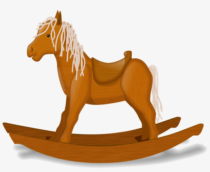 Vector Wooden Horse - Rocking Horse Clip Art, transparent png #7727354
