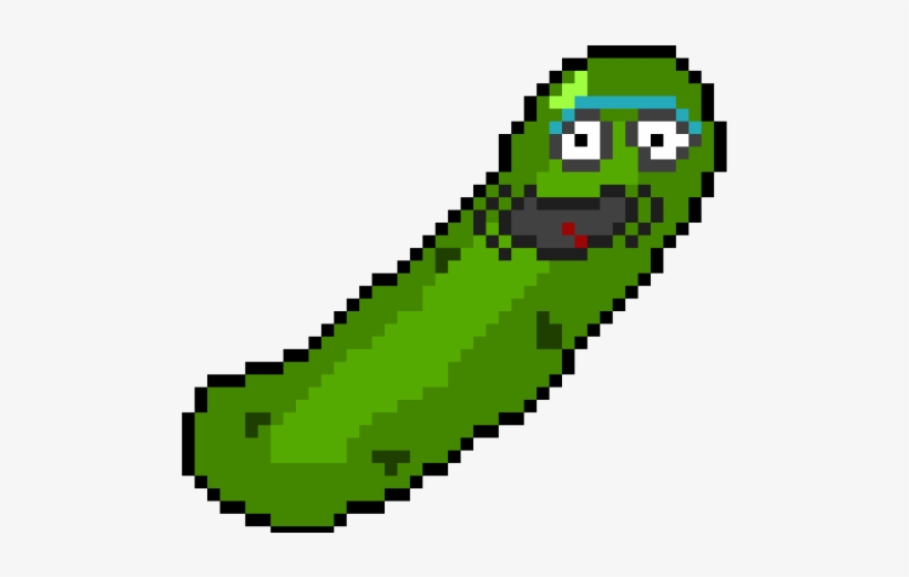 Pickle Clipart Pixel Art - Pickle Rick Pixel Art, transparent png #7727413
