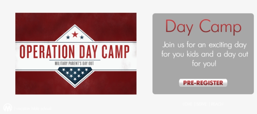 Operation Day Camp Slider - Sign, transparent png #7727563