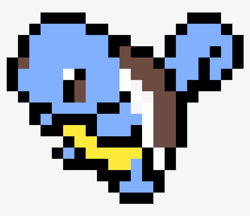 Squirtle - Squirtle Pixel Art, transparent png #7727768