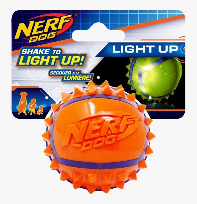 Brand New Light Up Nerf Dog Led Spike Ball - Giant Nerf Ball, transparent png #7728135