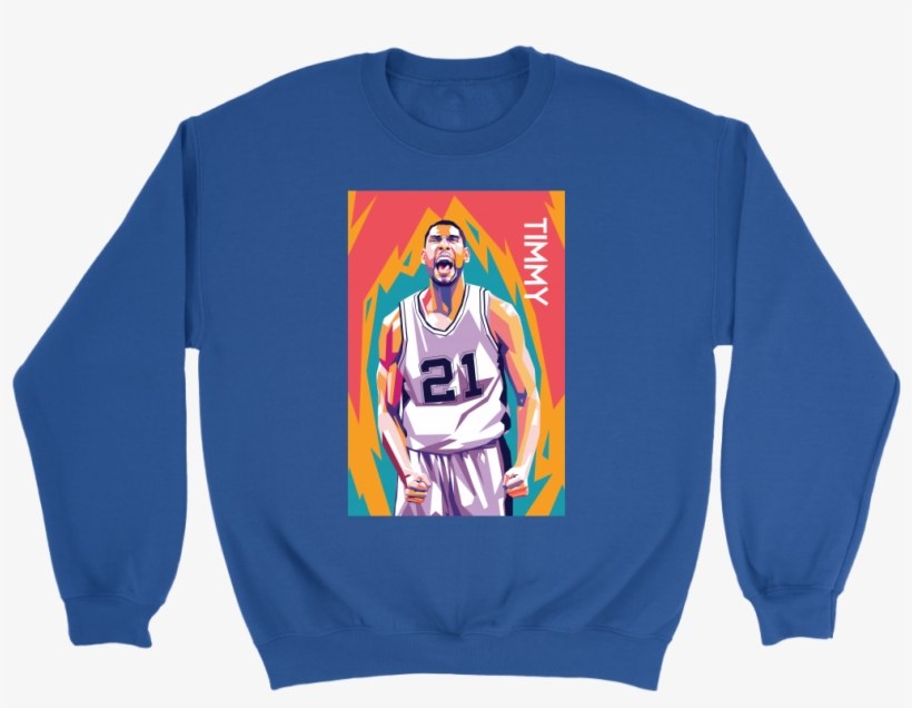 Tim Duncan Is, Without Question, The Greatest Spurs - Crew Neck, transparent png #7729809