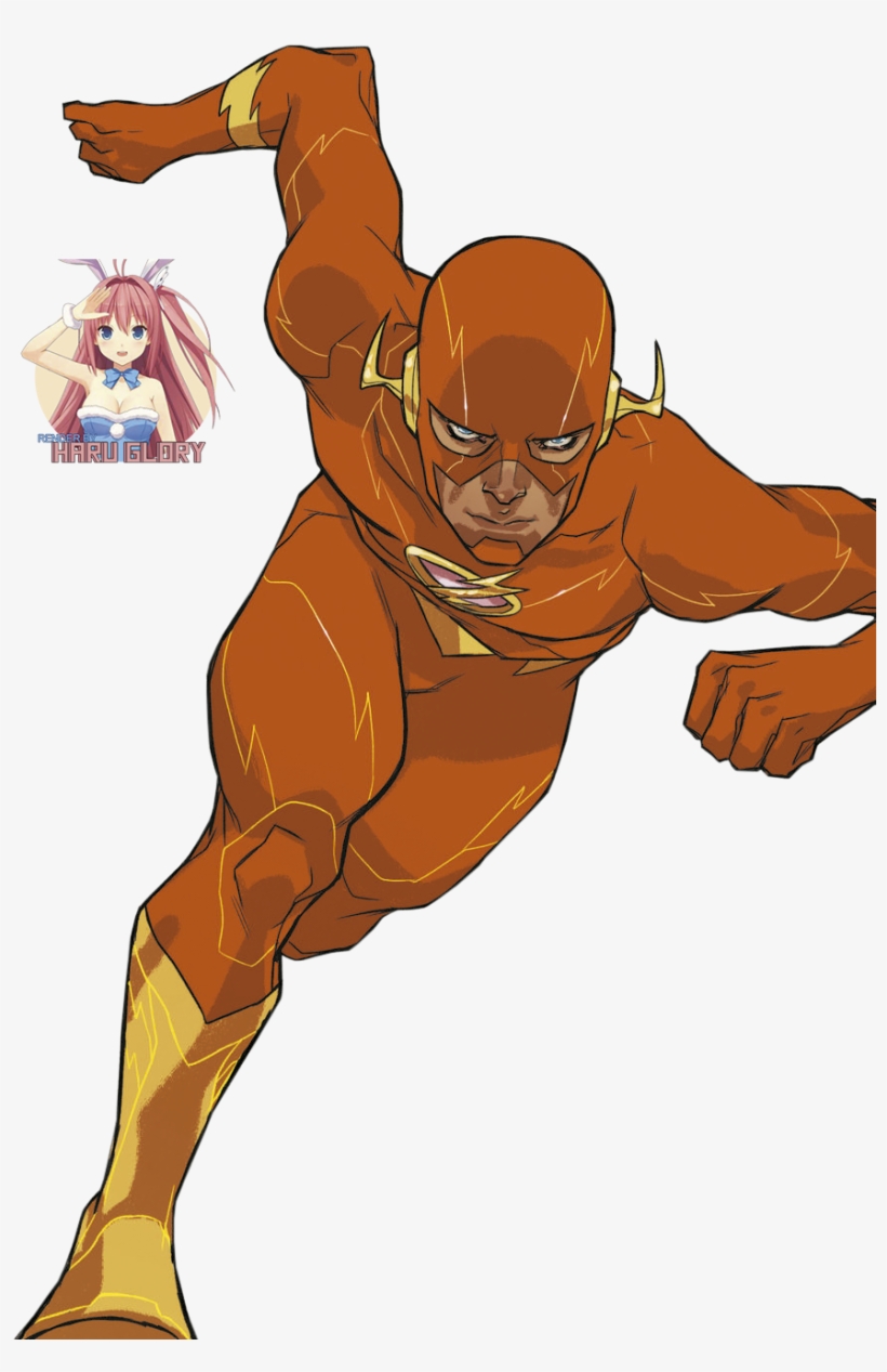 [artist] Karl Kerschl [character] Flash / Barry Allen - Cartoon, transparent png #7730477