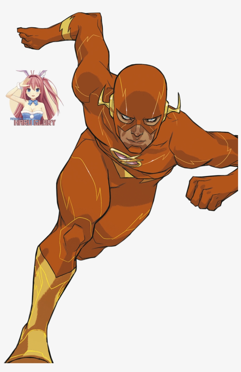 [artist] Karl Kerschl [character] Flash / Barry Allen - Cartoon, transparent png #7730477