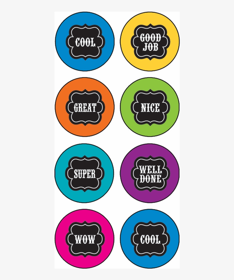 Tcr5626 Chalkboard Brights Mini Stickers Image, transparent png #7730640