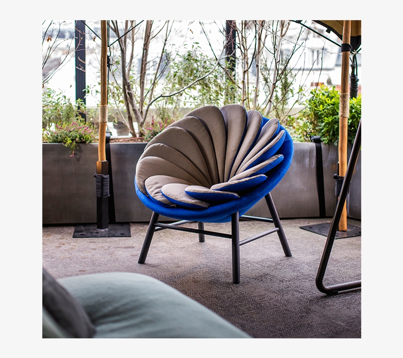 Quetzal Hotel Terrass Paris 07 - Fauteuil Design Fleur, transparent png #7731336