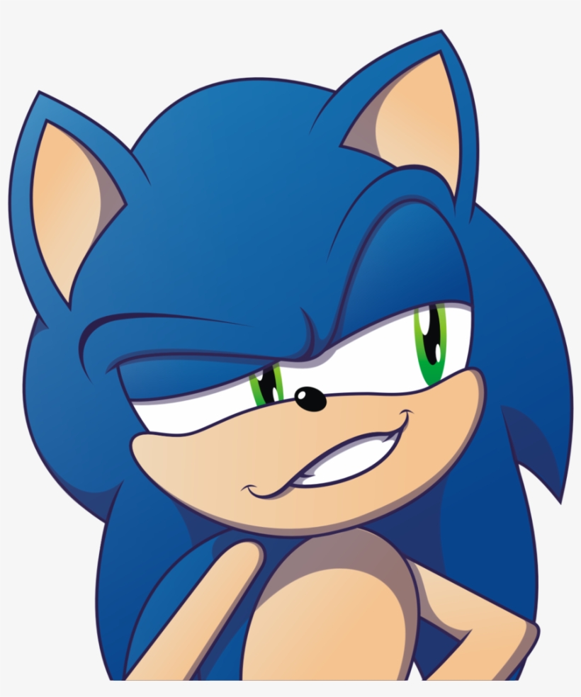 Sonic,соник, Sonic The Hedgehog, ,фэндомы,sth Art,sonic - Sonic The Hedgehog Grin, transparent png #7731441