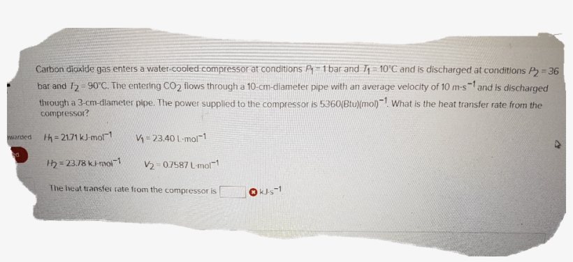 Carbon Dioxide Gas Enters A Water Cooled Compressor - Document, transparent png #7731921