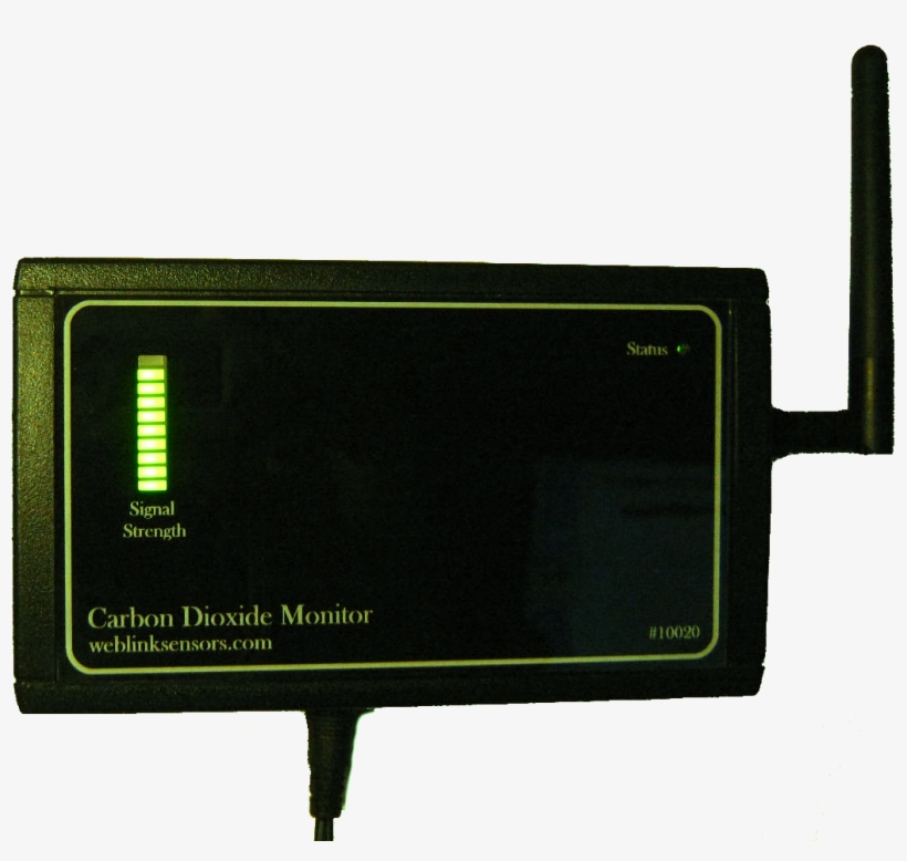 Wireless Indoor Carbon Dioxide Monitor - Electronics, transparent png #7732112