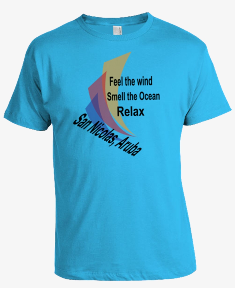 Tshirt Feel The Wind Blue - Jesus Inside T Shirt, transparent png #7732645