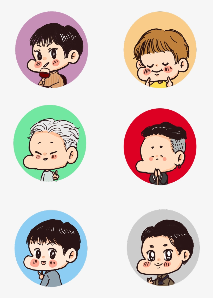 Bang Yongguk, ᴢᴇʟᴏ, Himchan And 2 Others - Cartoon, transparent png #7732676