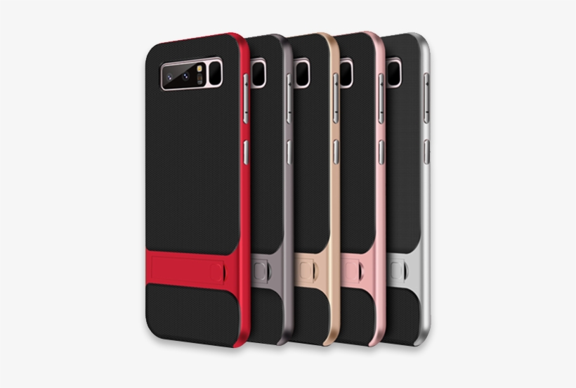 777-silicon Pc Stand Protective Cover For Samsung Note - Mobile Phone, transparent png #7733586