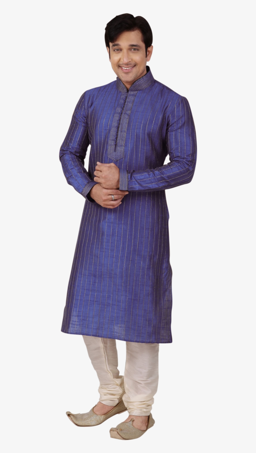 Men's Kurta With Churidar - Standing, transparent png #7733762