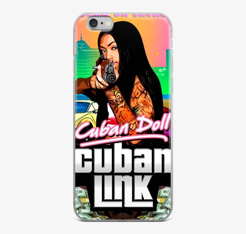 Cuban Link /iphone Case - Cuban Doll Brazy Baby, transparent png #7734813