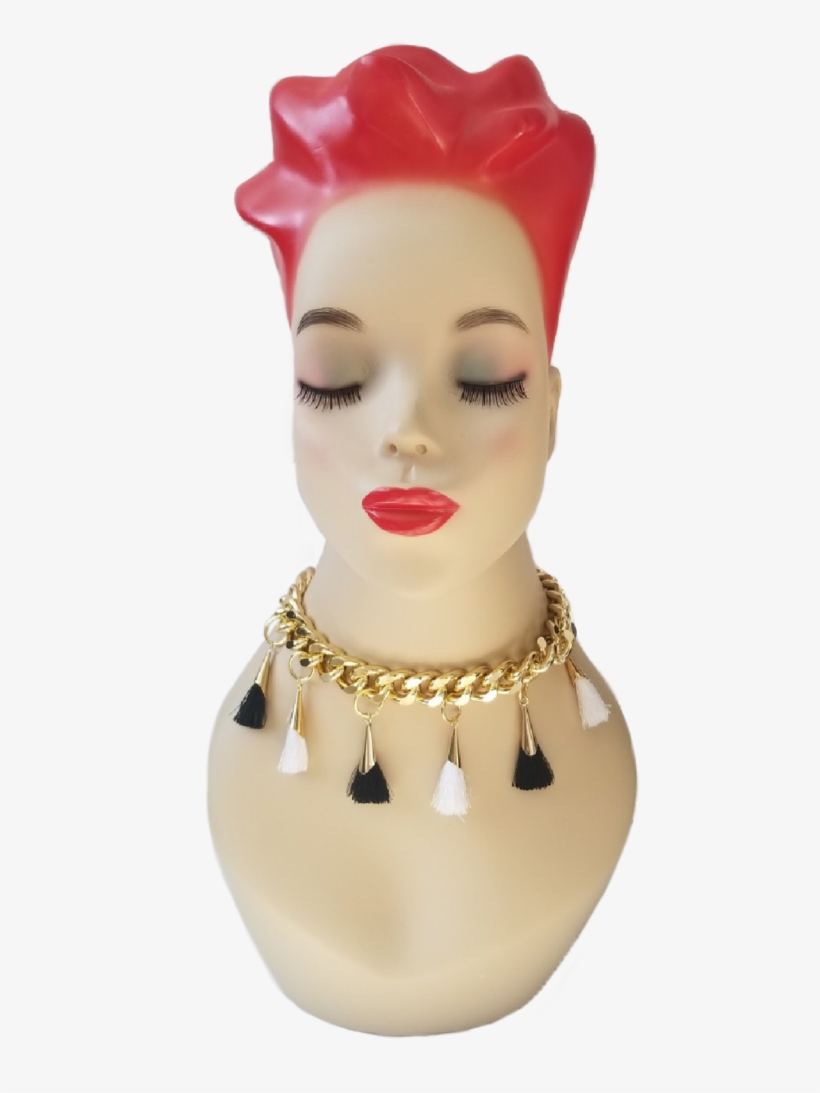 Cuban Link Tassel Choker - Figurine, transparent png #7735249
