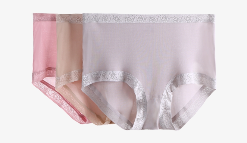 3 100% Silk Silk Ladies Waist And Hips Abdomen Sexy - Underpants, transparent png #7735354