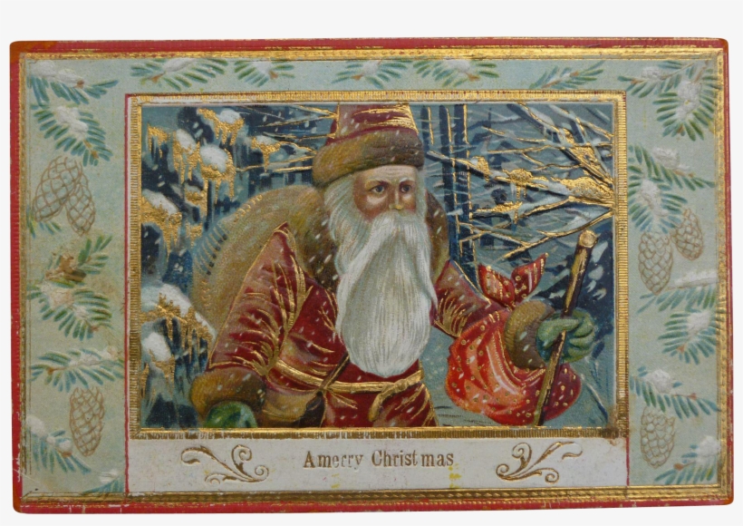 Shop Vintage Christmas Cards On Ruby Lane - Painting, transparent png #7736249